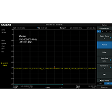 -151 dBm Displayed Average Noise Level (RBW=10 Hz)